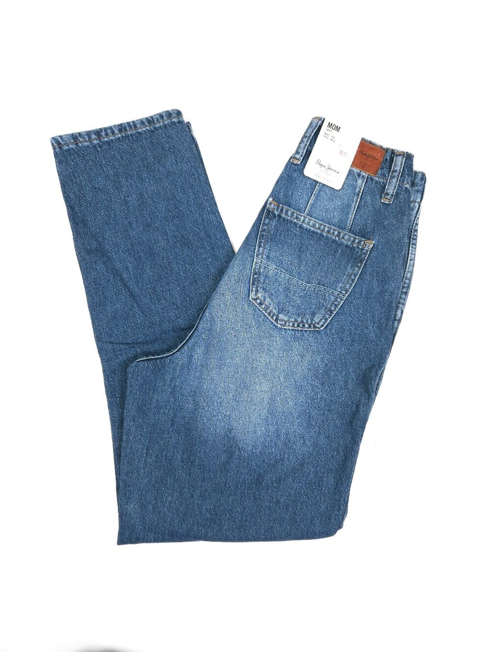 Pepe Jeans London Daisie Mom Carrot Blue Jeans Pleated Tapered 26